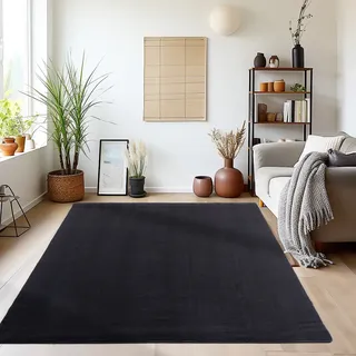 Ayyildiz Sky 5400 Kurzflorteppich 80 x 150 cm Schwarz