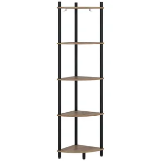 Vicco Eckregal 29 x 29 x 133 cm Goldkraft Eiche/Anthrazit