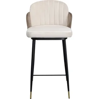 Kare Barstuhl Hojas Stoff beige