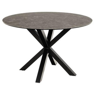 Actona Esstisch Heaven Ø 119 cm Keramik Schwarz