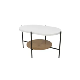 Möbel Kraft Couchtisch Arena Weiß 80 x 50 cm