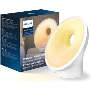 PHILIPS Sleep & Wake-Up Light, Farbige Sonnenaufgangssimulation, 25 Lichtstärken