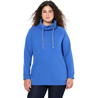 Ulla Popken Damen Bis 64, Sweatshirt mit Stehkragen, Pullover, Raglanform, Rippbündchen, Lange Ärmel, Sweatshirt (1er Pack) - 54-56