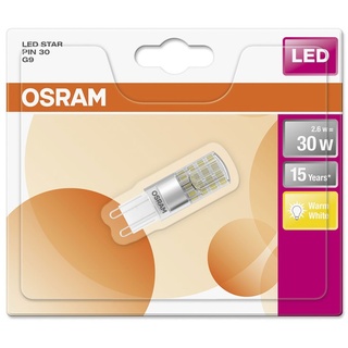Osram Star Pin LED 2.6W/827 warmweiß 320lm klar G9