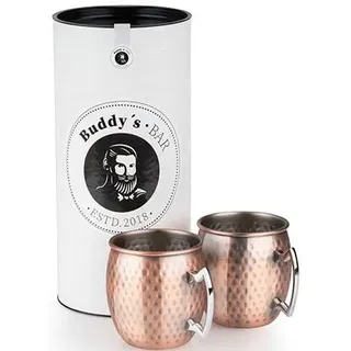 Buddy ́s Bar Moscow Mule Becher 0,5 l Kupfer Antik 2 St.