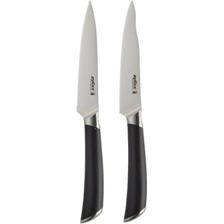 zyliss Messer-Set Comfort Pro (Set, 2-tlg), Deutscher Edelstahl, langlebig, ergonomisch geformt schwarz|silberfarben