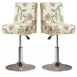Stretch Stuhlhussen Barhocker Bezug Barstuhlbezug mit Rückenlehne 1/2/4/6 Stück Hussen für Barhocker Waschbarer Bar Stuhl-Abdeckung Passend,für Café Schemel Hohe Barhocker Stuhl Bezüge ( Color : #69 ,