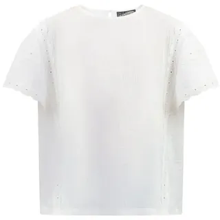 DreiMaster Mädchen Blusenshirt Mit Spitze in Weiss | Gr.: 122