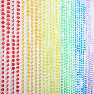 FlavorThings, 91 x 183 cm, bunt, Diamantschliff-Perlenvorhang für Tür, Raumschrank, Trennwand, Party, Hochzeit, Kinderzimmer-Dekoration, Diamantschliff-Perlenvorhang (Regenbogen)