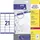 Avery Zweckform Adressetiketten L7160-40 Weiß 63 5 38 1 mm 40 Blatt 840 St