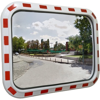 VERKEHRSSPIEGEL 60x40cm Gewölbter Spiegel Sicherheitsspiegel Convex Taffic Mirror Beobachtungsspiegel