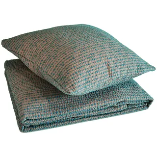 Toison d'Or Alnoé Tagesdecke Chenille, zweifarbig, 180 x 150 cm, Taupe