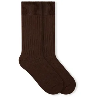 Von Jungfeld Merino Wollsocken 1 Paar Braun 36-40