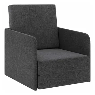 vidaXL Schlafsessel Ausziehbar 59,5 x 72 x 72,5 cm Dunkelgrau