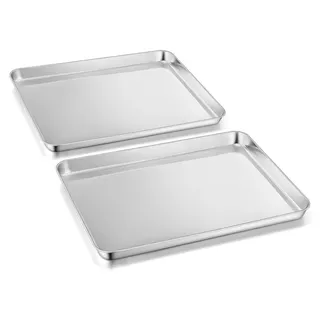 Herogo Edelstahl Backblech 2er Set 40,5 x 30,5 cm