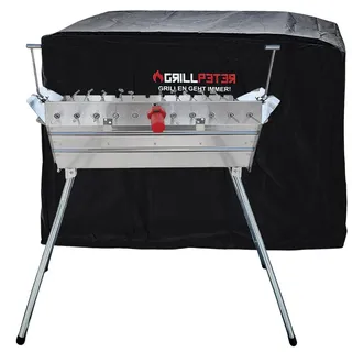 Grillpeter Mangal Ararat Edelstahl Schaschlikgrill 11er Drehspieß Haube Motor