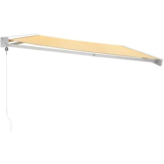 vidaXL Markise Einziehbar 5 x 3 m gelb/weiß