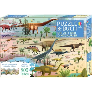 Usborne Publishing Puzzle & Buch: Die Zeit der Dinosaurier
