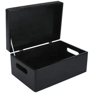 Creative Deco Aufbewahrungskiste 30 x 20 x 14 cm 14-tlg. schwarz