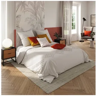 Atmosphera Créateur d'intérieur Atmosphera Punkte Baumwolle Beige 240 x 220 cm + 40 x 80 cm