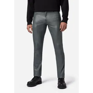 RICANO Lederhose No. 3 TR – Slim Fit Lederhose aus Lamm Leder im 5-Pocket-Stil grau 31