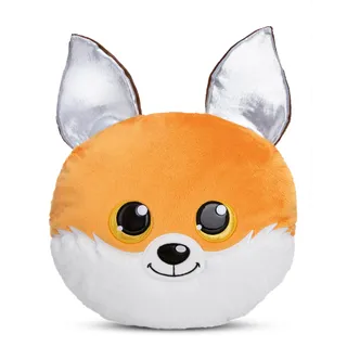 NICI Kuscheltier Kissen GLUBSCHIS Fuchs Runizzi 32 x 32 cm - Flauschig-weiches Kuschelkissen für Babys & Kleinkinder, Kinderkissen für Jungs & Mädchen - 61367