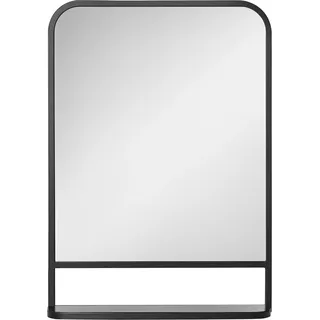 Homcom Wandspiegel 70 x 50 cm Schwarz