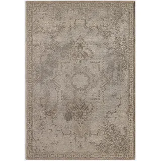 Teppich HEINE HOME Gr. 1, grau, beige, B:60cm H:5mm L:95cm, Baumwolle, Kunstfaser, Polyester, Teppiche, Teppich
