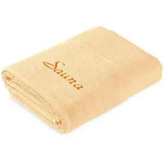 Moeve Saunatuch Frottana Pearl, Gelb, Textil, Uni, 80x200 cm, Oeko-Tex® Standard 100, saugfähig, strapazierfähig, angenehm weich, hochwertige Qualität, schadstoffgeprüft, Freizeit, Wellness, Saunatücher