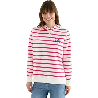 Cecil Hoodie Gestreift Rosa M