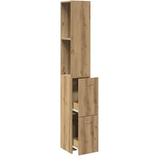 vidaXL Badschrank Artisan-Eiche 25 x 25 x 170 cm Holz