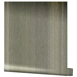 Marburg Vintage Deluxe Vliestapete  (Grau-Gold, Streifen, 10,05 x 0,53 m)