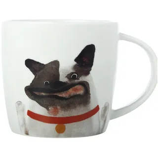 Maxwell & Williams DX1062 Kaffee-Tasse 400 ml – Serie Best Furry Friends – Porzellan mit Hundemotiv bunt, in Geschenkbox
