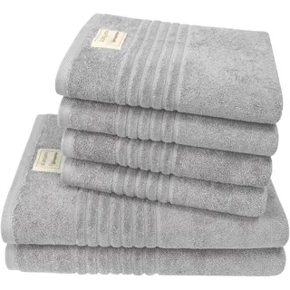 Dyckhoff Nature Handtuchset 6-tlg. silber
