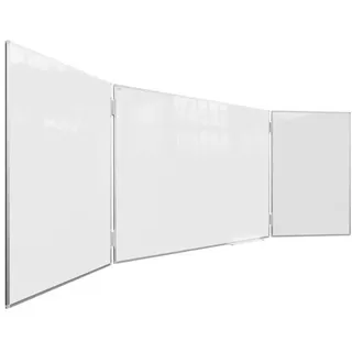 ALLboards Whiteboard Klapptafel 400 x 100 cm Weiß