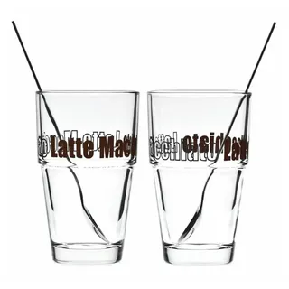 LEONARDO Latte Macchiato Glas 0,4 l 4-tlg.