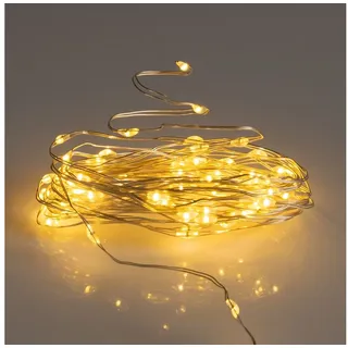 Spetebo LED Lichterkette Draht 795 cm warm weiß