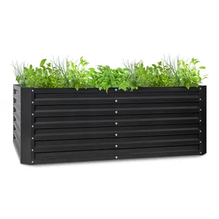 Blumfeldt High Grow Straight Hochbeet 200 x 60 x 100 cm Anthrazit