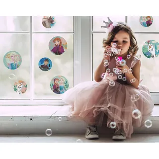 KOMAR Fenstersticker - Frozen Royal 30 x 30 cm Bunt