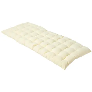 Homescapes Bankauflage 108 x 42 x 5 cm creme 2-tlg.