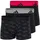 Boxershorts Schwarz/Grau/Rot XXL 3er Pack