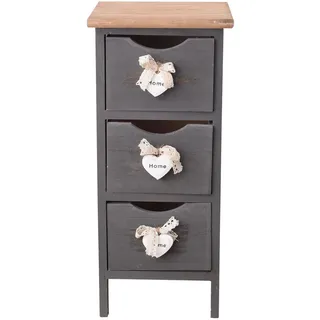Mobili Rebecca Nachtschrank Rebecca 25 x 56 x 56 cm Grau