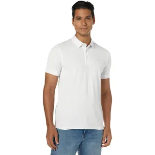 JACK & JONES Paulos Kurzarm-poloshirt White / Detail Tonal / Vapor Blue / Slim M