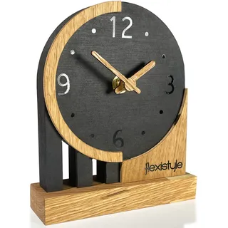 Schwarze Eiche, Schwarze Standuhr Aus Holz