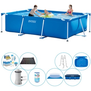 Intex Rechteckiger Pool - 300 x 200 x 75 cm - Einschließlich aller Notwendigkeiten