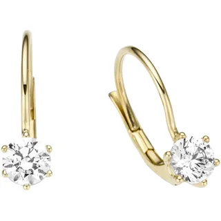 FIRETTI Ohrhänger Gold 333 Zirkonia gelb|goldfarben