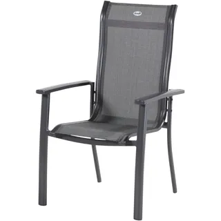 HARTMAN Alice Comfort Stapelsessel, xerix/anthrazit, Alu/Textilene, 68x65x107cm