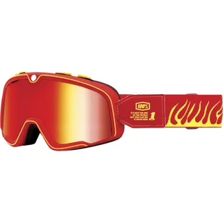 100% Barstow Death Spray Motorrad Brille verspiegelt Red Mirror Red
