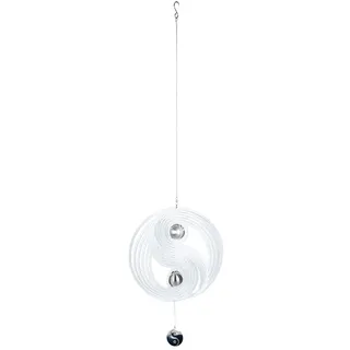 Gilde Windspiel Yin Yang 91 x 38 cm Schwarz/Weiß