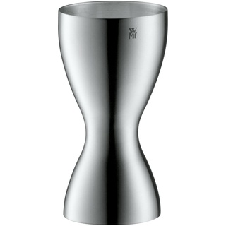 WMF Loft Barmaß mit 2 Einheiten, 2 cl & 4 cl, kleiner Messbecher für exaktes Dosieren, Cromargan Edelstahl mattiert, spülmaschinengeeignet